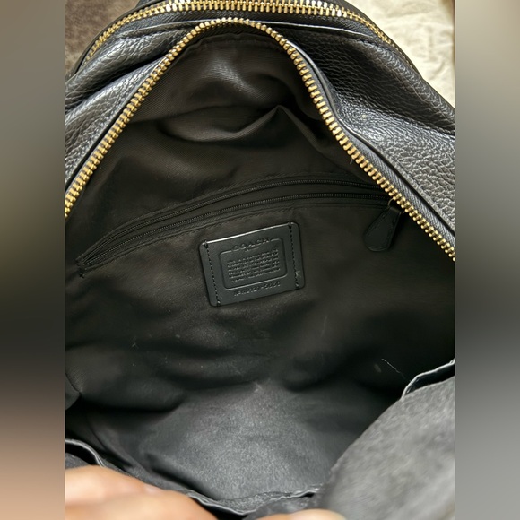 Coach Black Leather Backpack - Picture 3 of 13